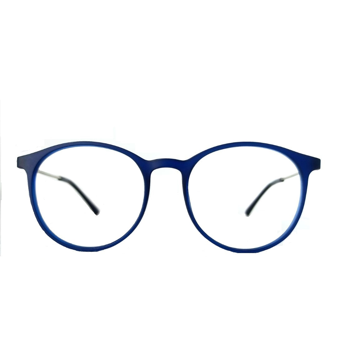 Jubleelens Blue Visage Poly-Full stylish Round Unisex frame- V4002