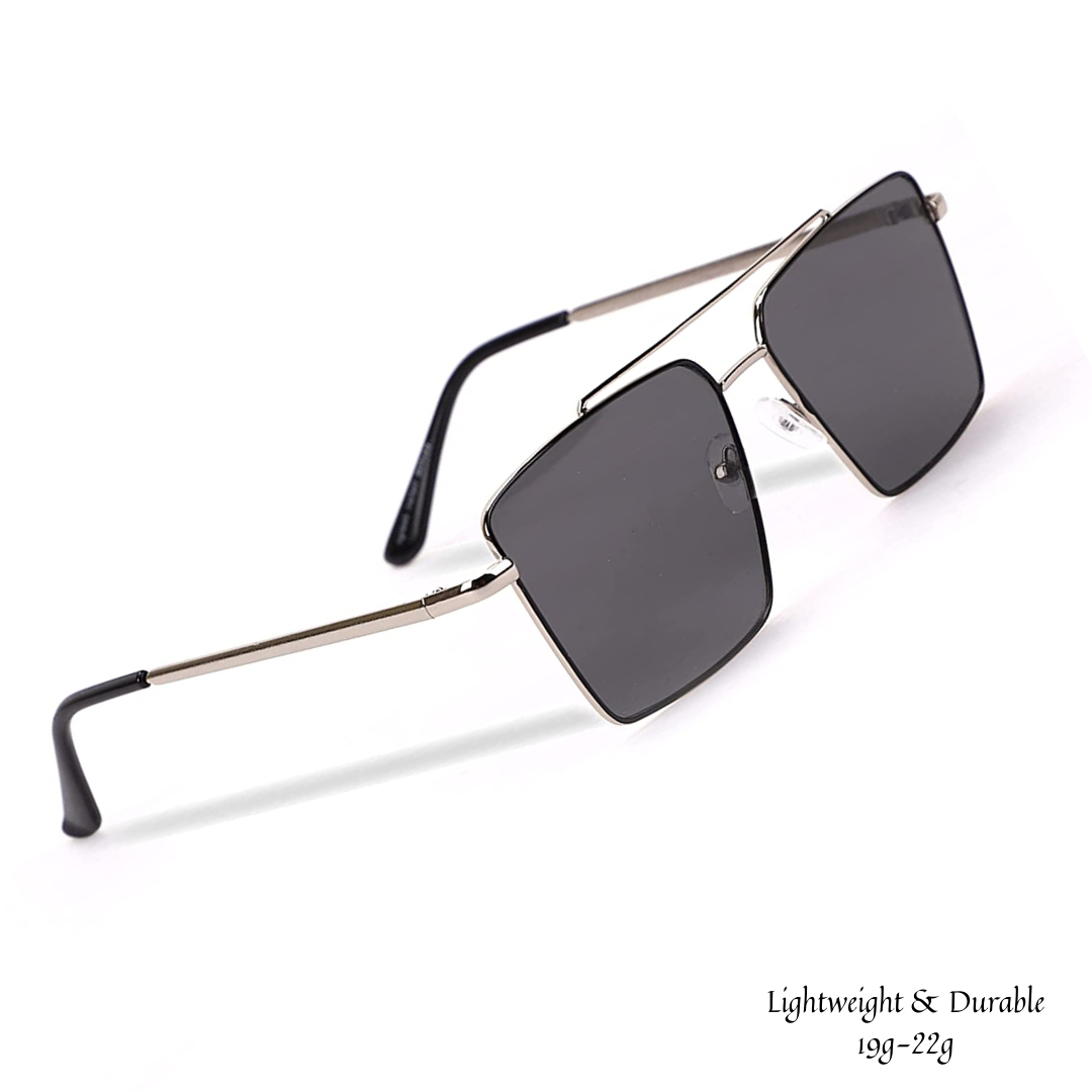 Orgmove Driving Vintage Pilot Square Sunglasses for Men and Women