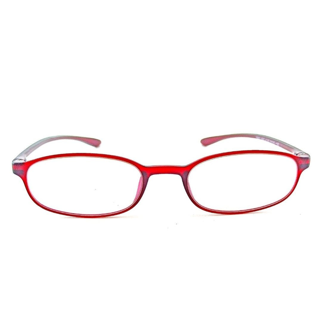 Red Full Rim Rectangle Jubleelens READERS Reading Eyeglasses With Blue Blocker Spectacles with Anti Glare for Eye Protection(For +1.00 Power To +3.00 Power)