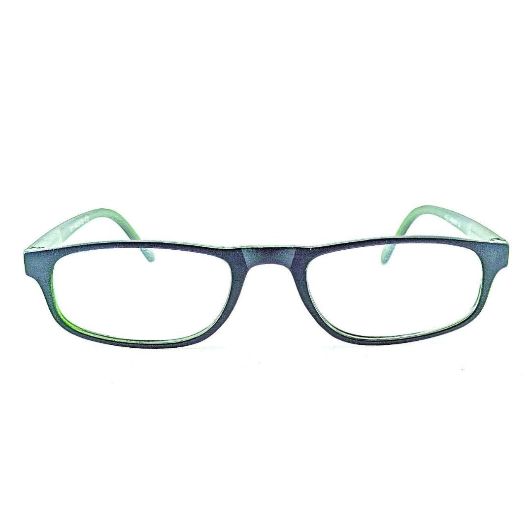Jubleelens Green Rectangle READERS Reading Eyeglasses (+1.00 to +3.00 Power)