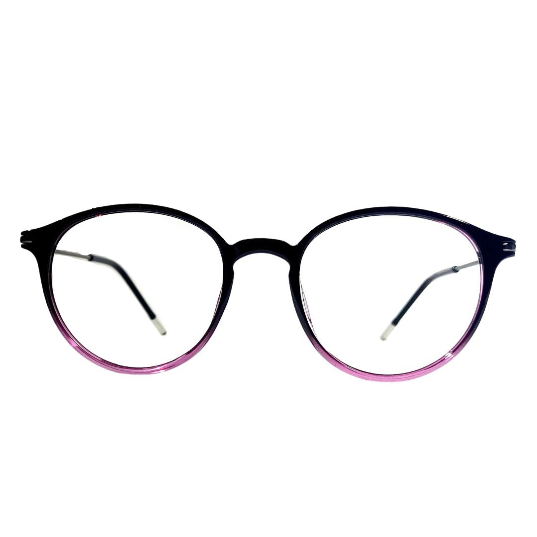 Jubleelens TR35012 Round Lined Specs Eyeglasses - Pink Medium (Single Vision)