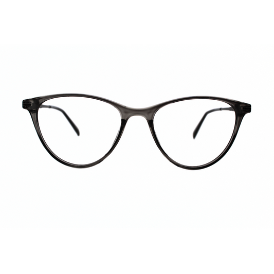 Jubleelens Vintage Oval Eyeglasses - Transparent Gray 126706 (Single Vision)