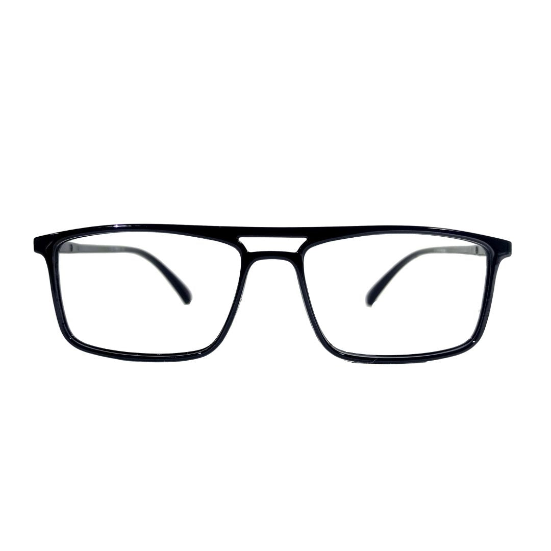 Jubleelens Rectangular Full Rim Black Colour Unisex Frame- U-1816