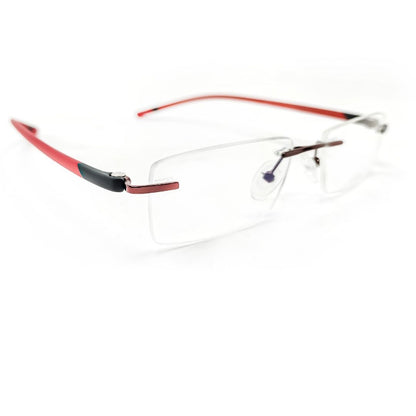 Jubleelens Rectangular Rimless Medium Frame (50mm)