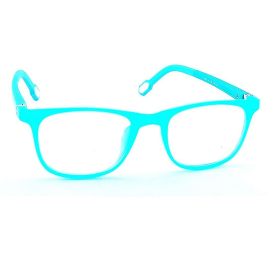 Small Transparent Cyan Blue Jubleelens® Kids Blue Blocker Zero Power Spectacles with for Eye Protection