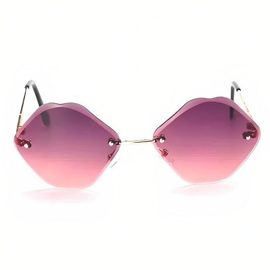 Jubleelens - Butterfly Rose Color Sunglasses - Feminine and Glamorous look with UV Protection For Woman 2303-Pink -