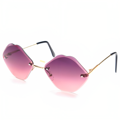 Jubleelens - Butterfly Rose Color Sunglasses - Feminine and Glamorous look with UV Protection For Woman 2303-Pink -