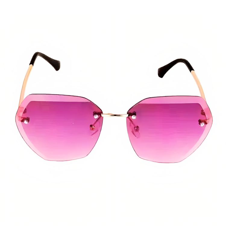 Jubleelens Rimless Sunglasses - Minimalist Chic with UV Protection for Woman