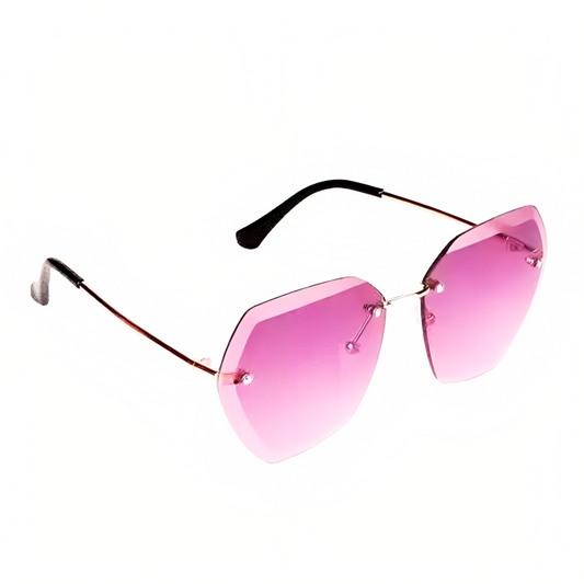 Jubleelens Rimless Sunglasses - Minimalist Chic with UV Protection for Woman