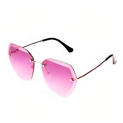 Jubleelens Rimless Sunglasses - Minimalist Chic with UV Protection for Woman