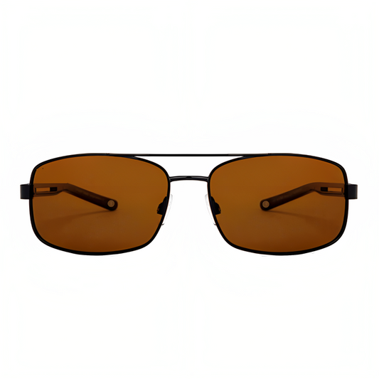 Jubleelens - Stylish Brown Rectunglar UV400 Sunglass 2311