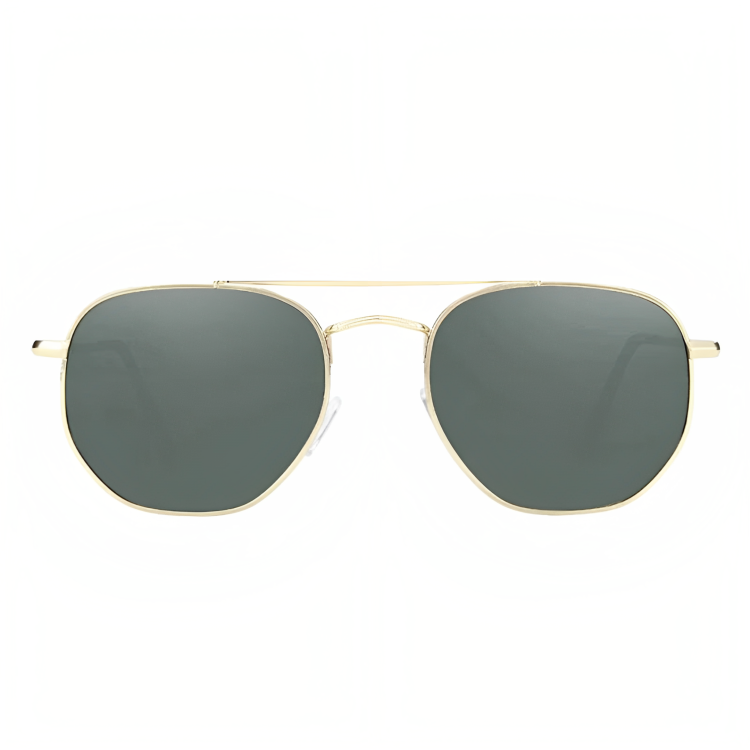 Jubleelens - Round Big Metal Full Frame UV400 Sunglasses For Women Men 2315