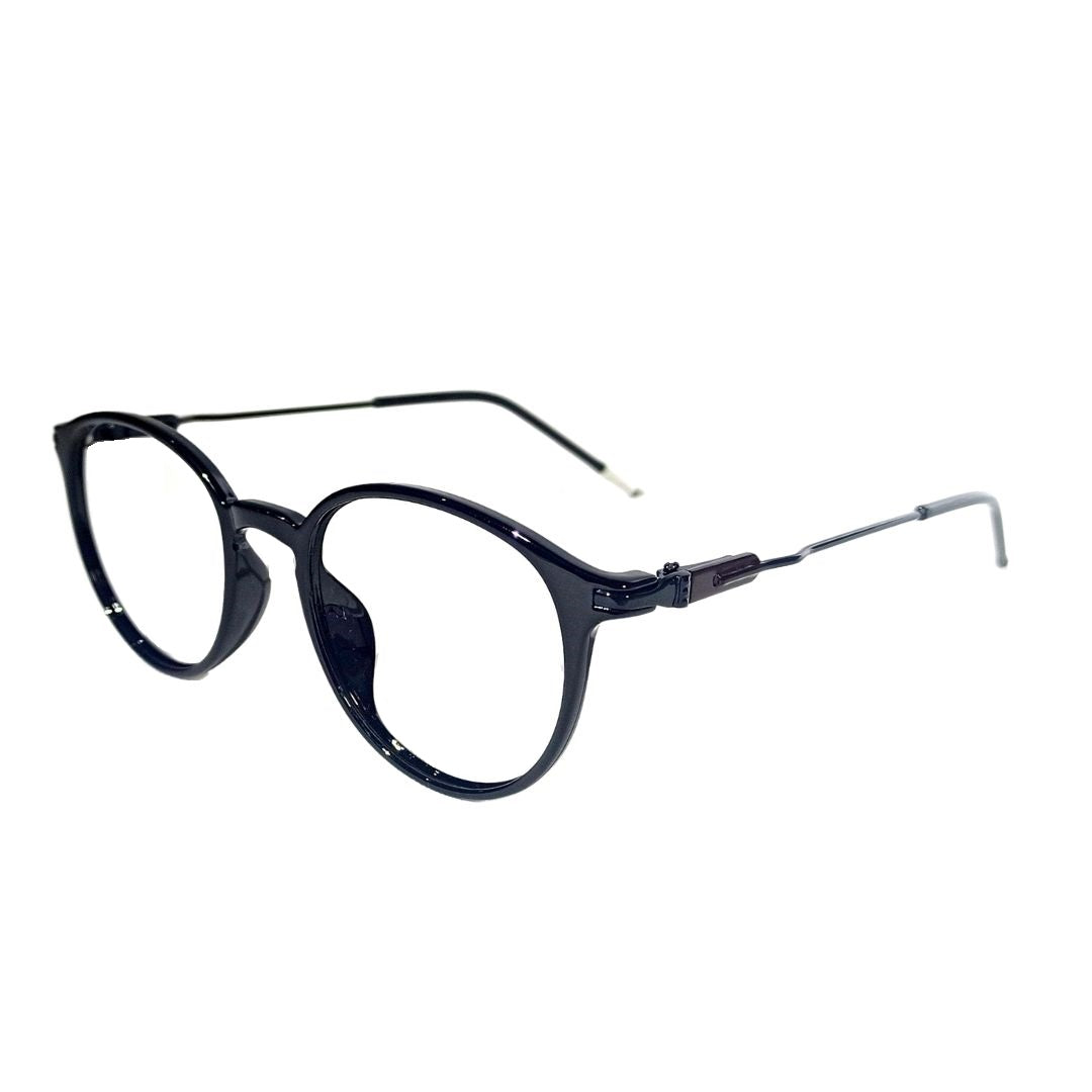 Jubleelens Men's TR35012 Round Glasses, Round Spectacles Chashma Frames (Single Vision)