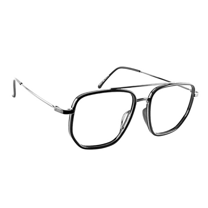 Jubleelens Aviator Stainless Steel Black Frame For Unisex-28502 (56mm)