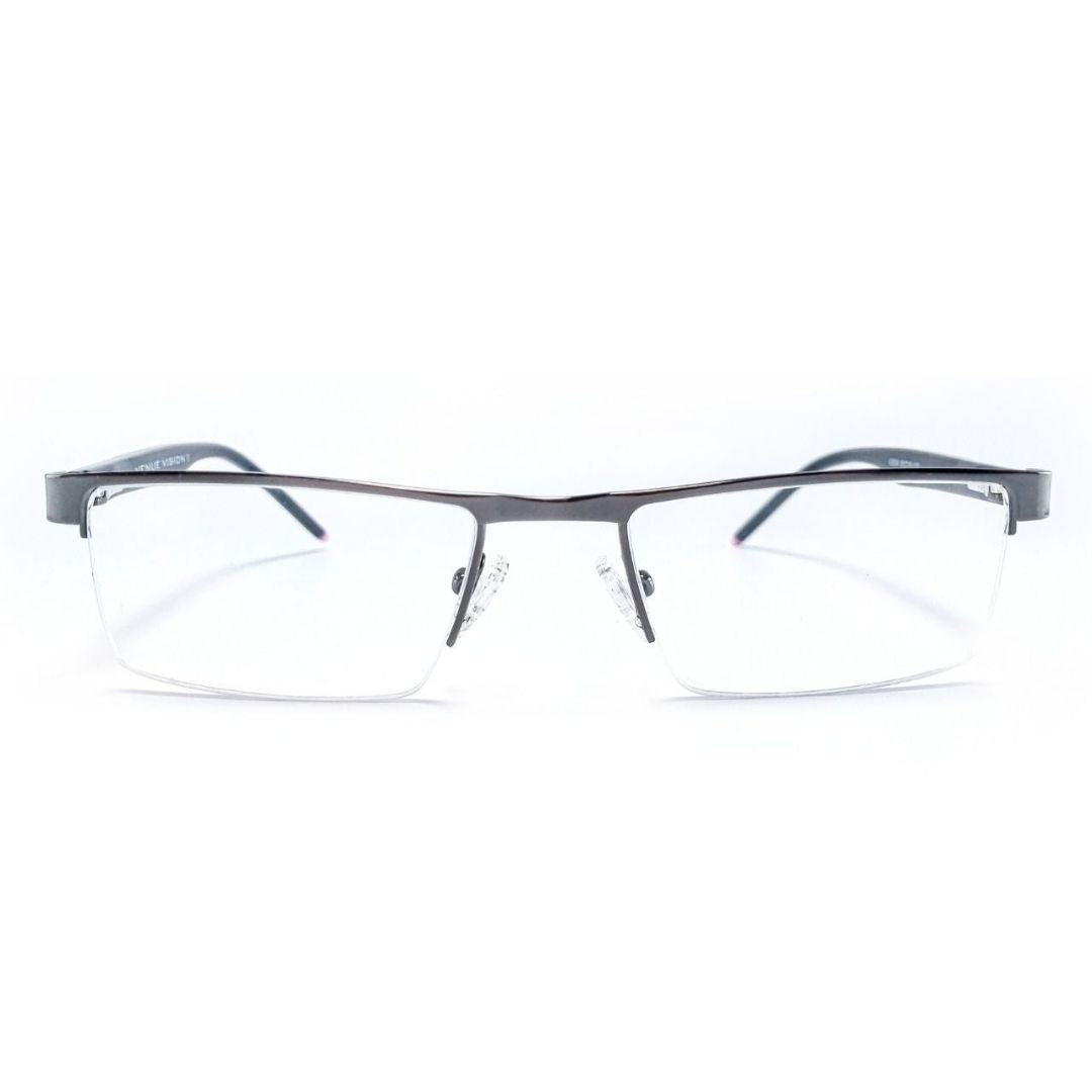 Jubleelens Stylish Supra Grey Half Rim Frame For Unisex (50mm)