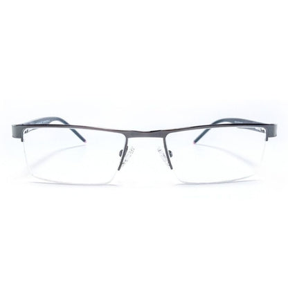 Jubleelens Stylish Supra Grey Half Rim Frame For Unisex (50mm)