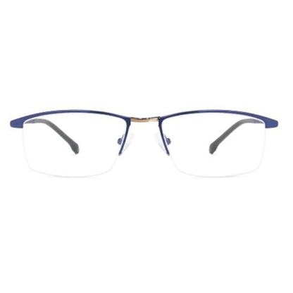 Stylish Blue Metal Half Frame  65405