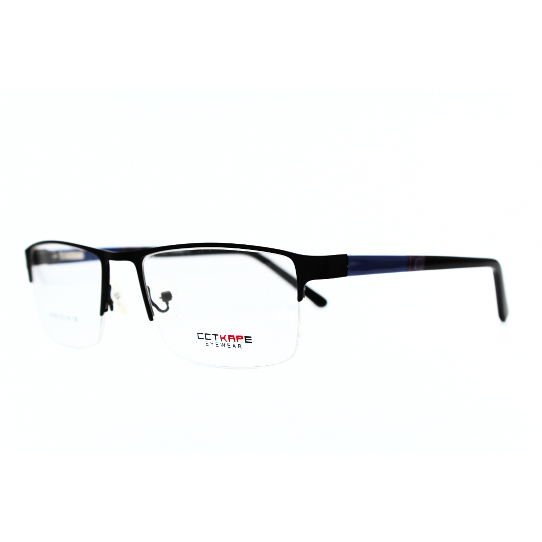 Jubleelens Supra80199 Supra Black Blue Eyeglasses The Perfect Frame for Any Occasion (Single Vision)