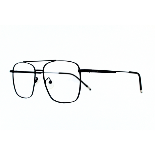 Jubleen's Frame 5838 Square Matt Black Eye Glass - Black Protect Your Eyes in Style with These Matt Black Frames (Single Vision)