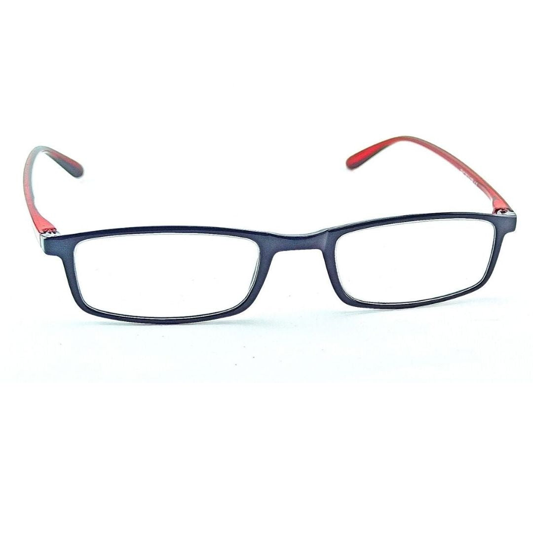 Jubleelens Red Black Rectangle READERS Reading Eyeglasses (+1.00 to +3.00 Power)