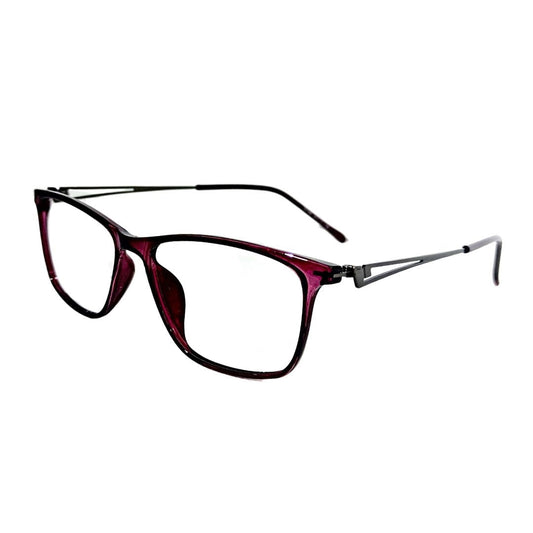 Jubleelens Rectangular Full rim Eyeglasses Frame For Unisex- 52188 (Single Vision)