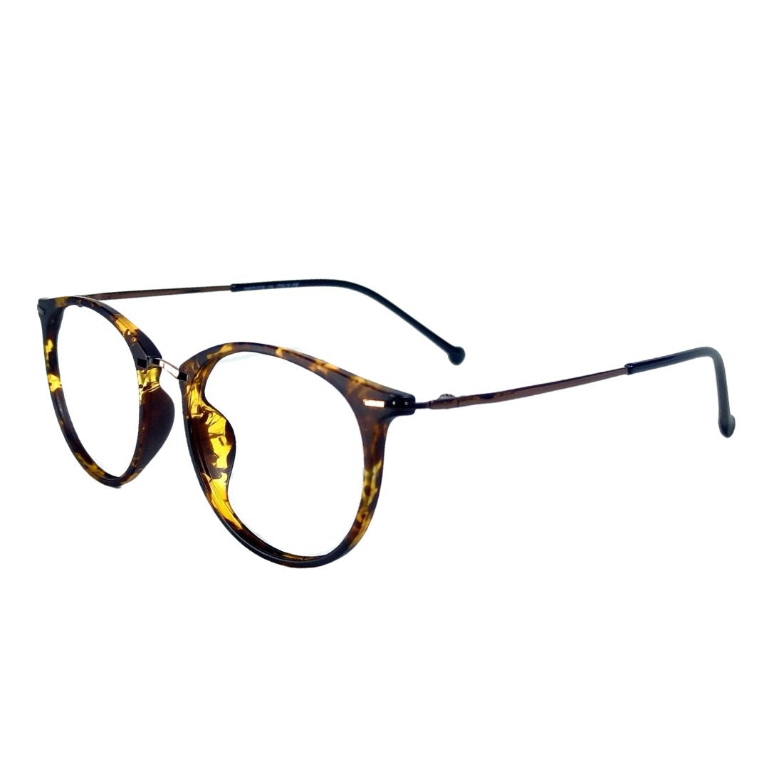 Jubleelens Round Full Rim Eyeglasses Frame For Unisex- 1210 (Single Vision)
