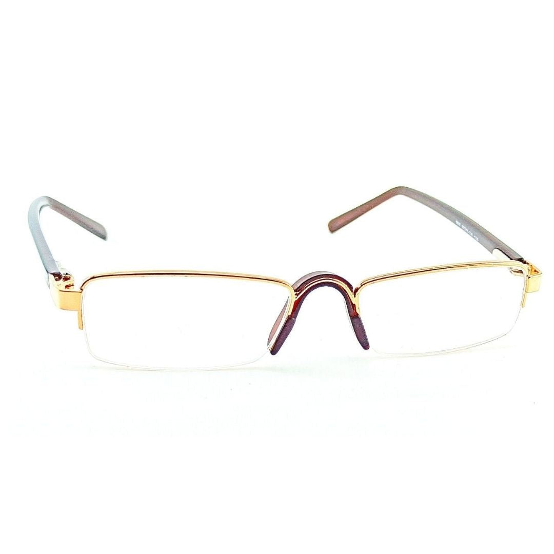 Golden customized  reading glasses spectacles for visual comfort +1.75 to +3.00 Power