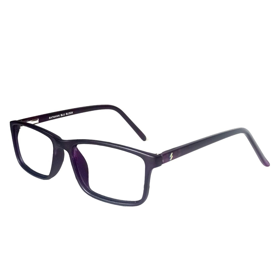 Jubleelens - Dark Purple Full Rim Rectangle Eyeglasses for Kids ( 56802 )