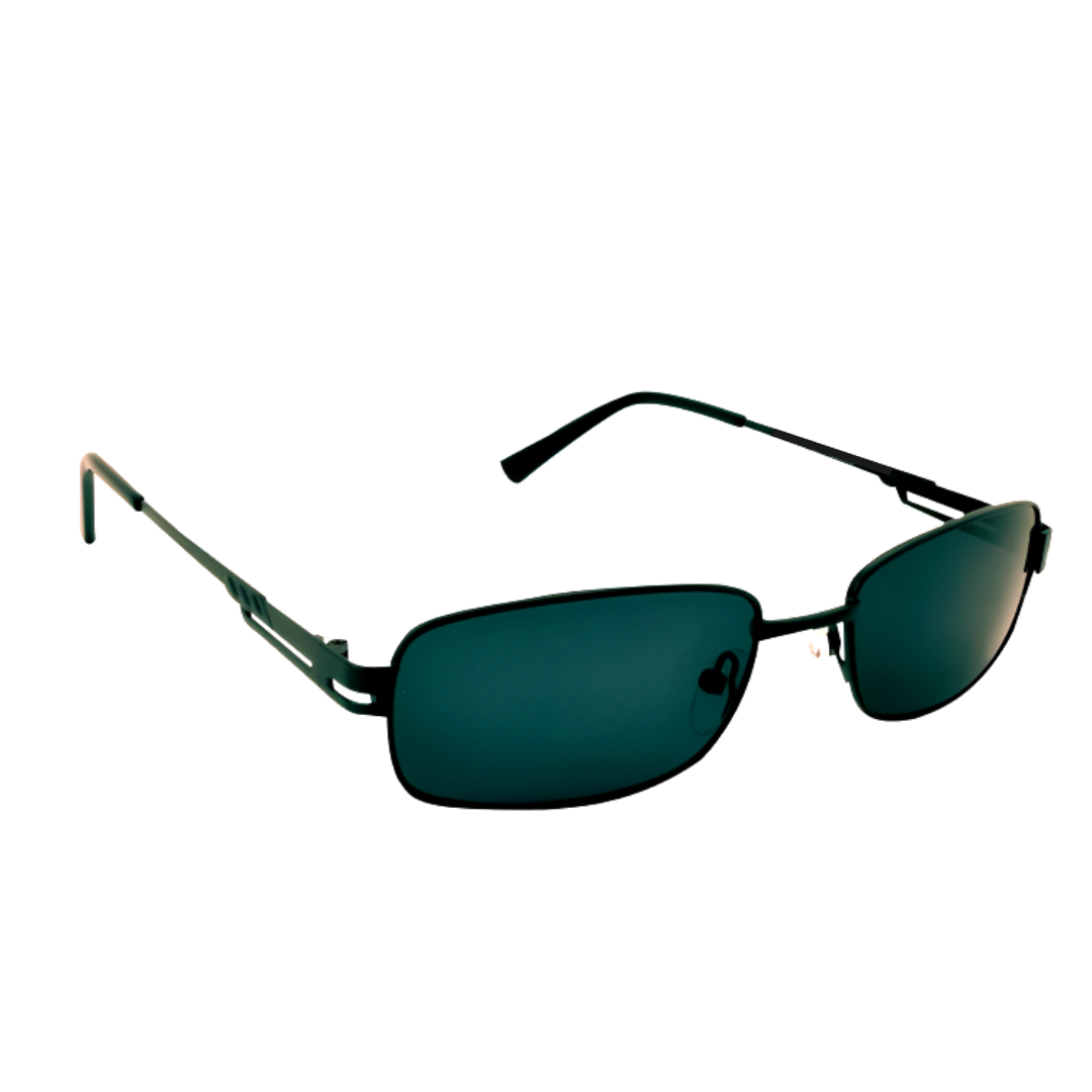 Jubleelens - Rectangle Metal Full Frame UV400 Green Sunglasses For Women & Men 2312
