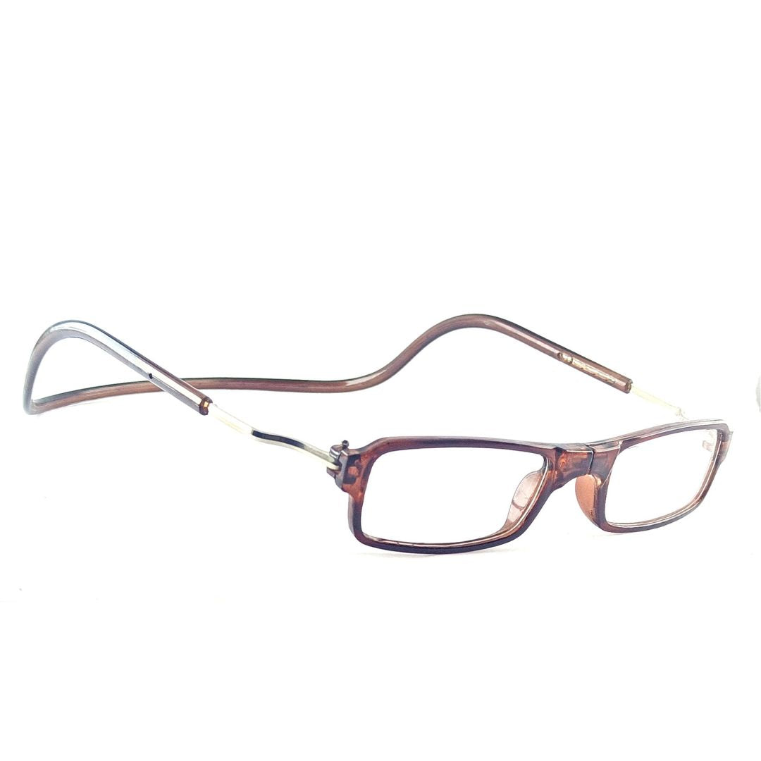 Brown Magnet Rectangular READERS Reading Eyeglasses- Best Reading Experience