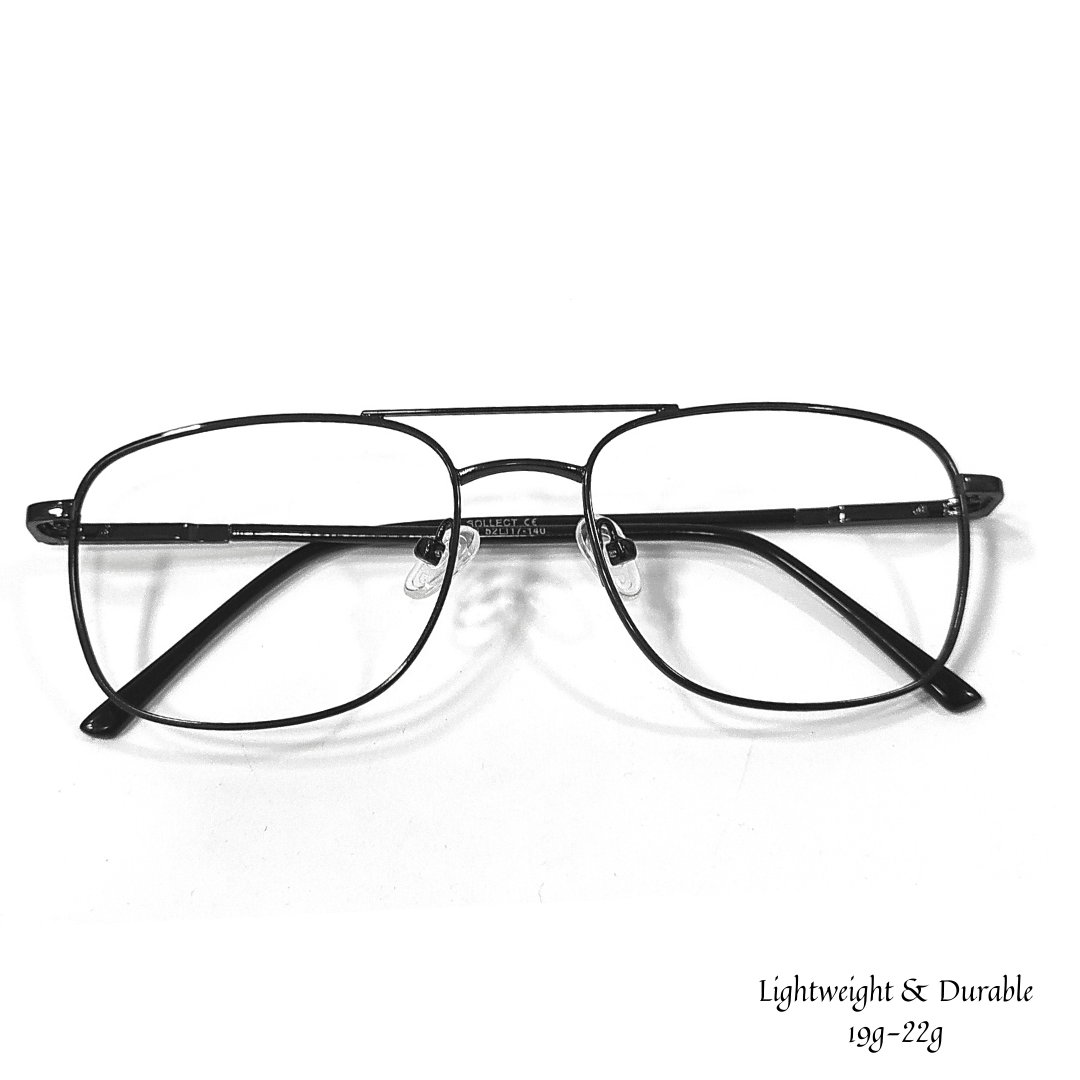 Jubleelens Square Metal Frame - For Men and Women