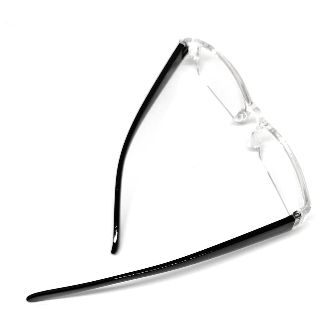 Jubleelens Transparent Rectangle READERS Reading Eyeglasses- Best Reading Experience (+1.00 to +3.00 Power)