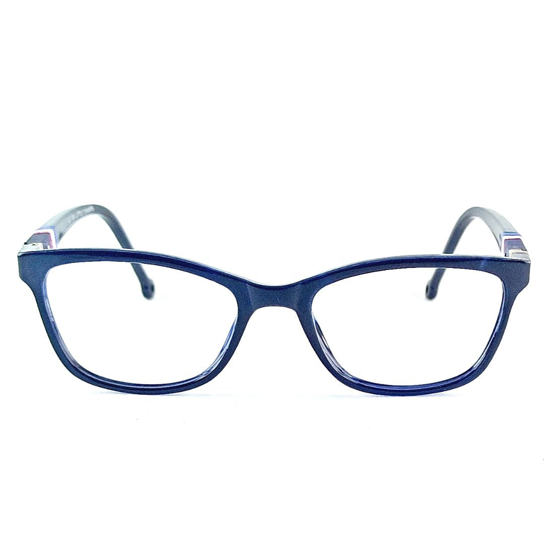 Dark Blue Rectangular Jubleelens® Kids Spectacles with Eye Protection- LC-104