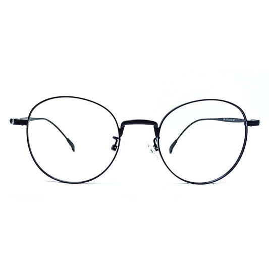 Will-Bol Pentagon Blue Light Blocker Glasses with Metallic Black Frames