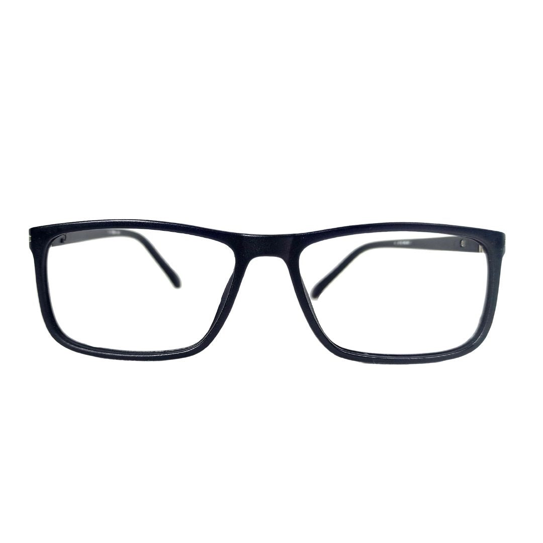 Black Rectangular Jubleelens® Full Rim Spectacles Frames For Unisex- U-5004