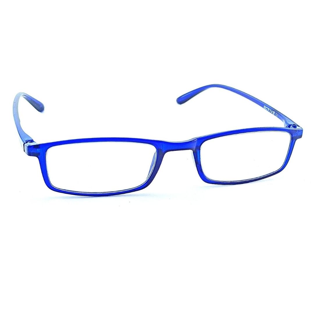 Jubleelens Blue Rectangle READERS Reading Eyeglasses 1.00 to 3.00 P