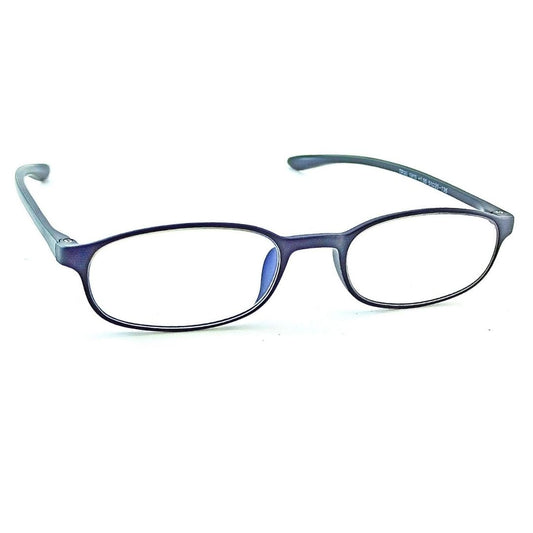 Black Rectangle Polycarbonate Unisex Medium Reading Glasses with Anti Glare