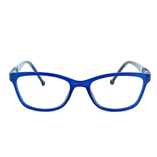 Blue Rectangular Jubleelens® Frame Kids Frame with for Eye Protection- LC-104