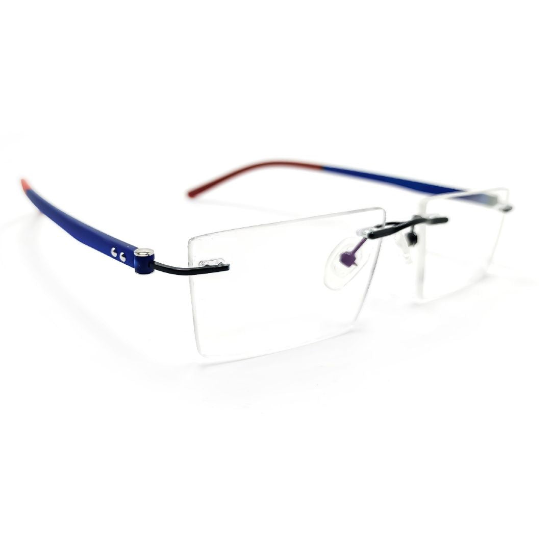 Spectacles Rimless Multicolor Progressive Specs