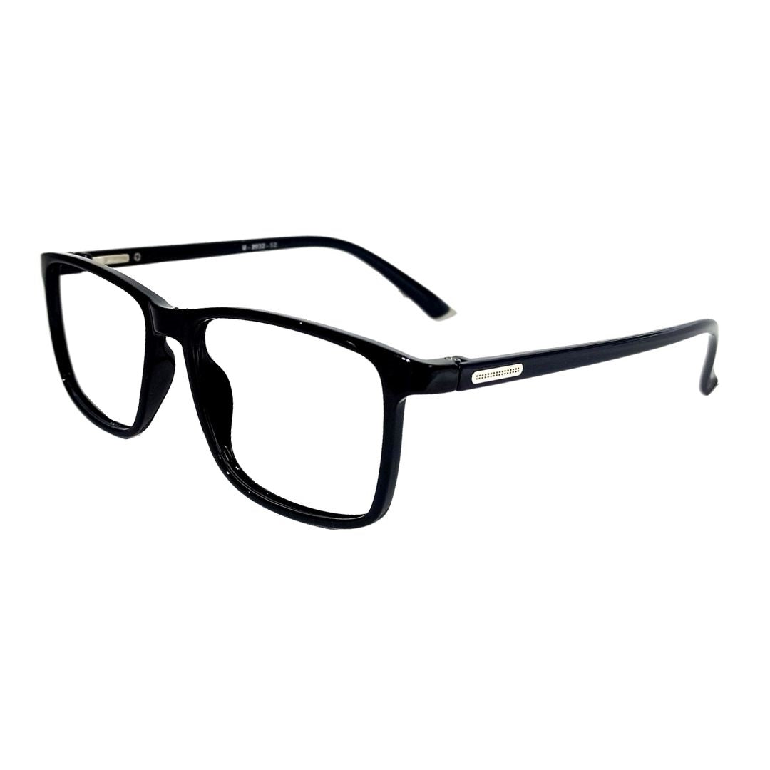 Jubleelens Square Full Rim Black Stylish Eyeglasses Frame For Unisex- U-2032