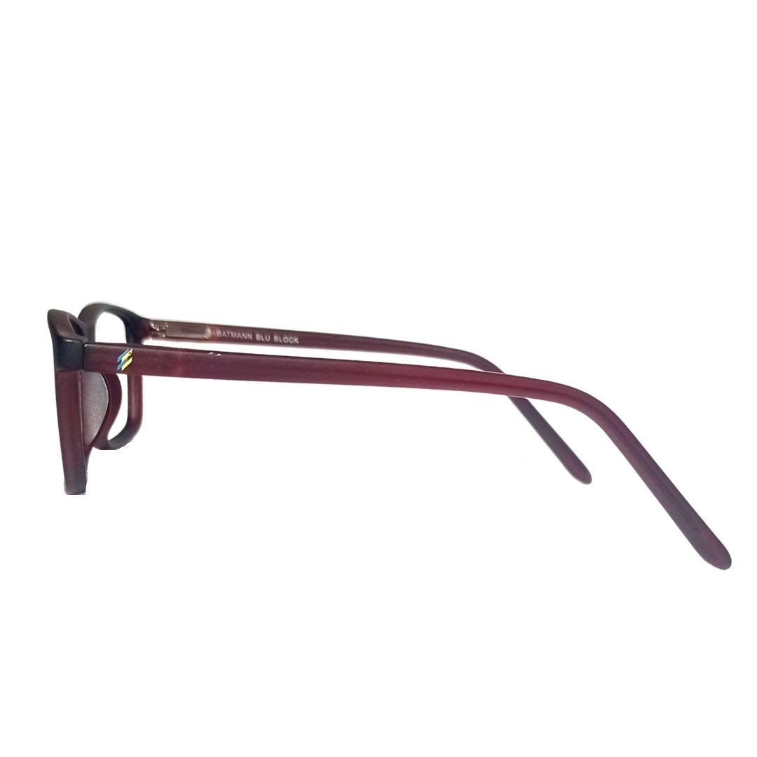 Jubleelens - Dark Pink Full Rim Rectangle Eyeglasses for Kids  (56808 ) (Single Vision)