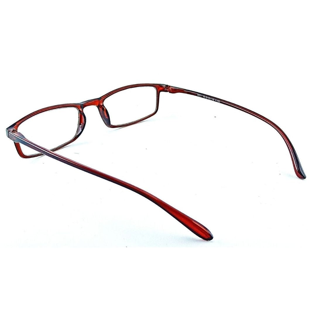 Jubleelens Brown Rectangle READERS Reading Eyeglasses (+1.00 to +3.00 Power)