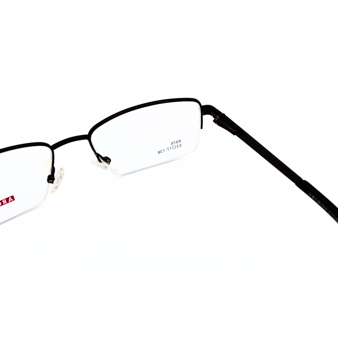 Jubleen's Frame 8976 Supra Brown Eye Glass - Brown rectangle See the World in a New Light with These Stylish Frames (Single Vision)