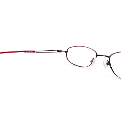 Designer Full Rim Red brown Metal Frame For Women And Girl