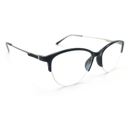 Jubleelens® Black Half Rim Cat Eye Frame