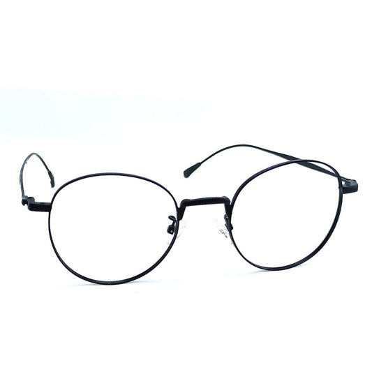 Will-Bol Pentagon Blue Light Blocker Glasses with Metallic Black Frames