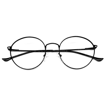 Stylish Metal Round Black Full Rim Frame- L15203