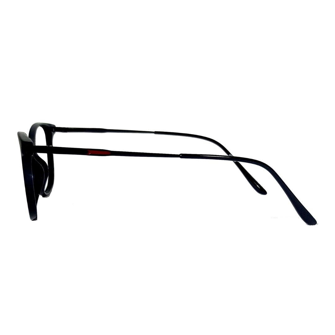 Jubleelens JB-59001 Cat-Eye Lined Specs Eyeglasses - Black Medium (Single Vision)