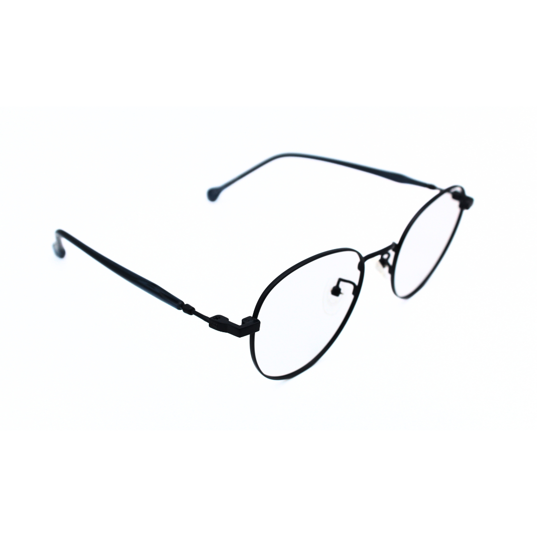 Jubleelens Metal Round Frame 5872 Matt Blue Eye Glass - Elevate Your Look with These Stylish and Sophisticated Round Frames