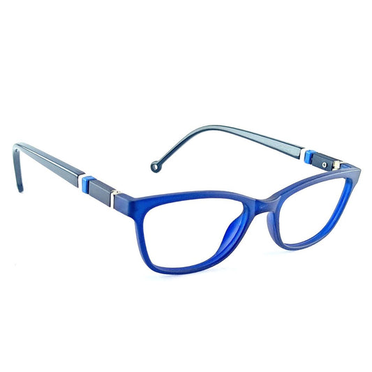 Blue Rectangular Jubleelens® Frame Kids Frame with for Eye Protection- LC-104